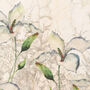 Marble Flower Kitchen Backsplash Designer Wallpaper, thumbnail 2 of 4
