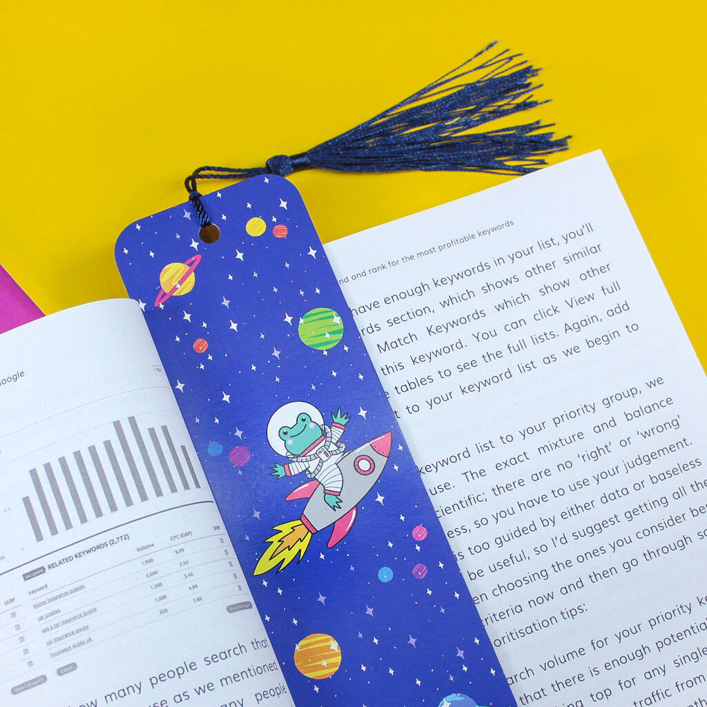 Space Themed Bookmark By Bronte Laura Illustration