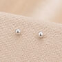 4mm Sterling Silver Ball Stud Earrings, thumbnail 1 of 5