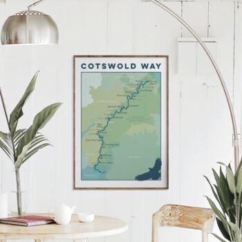 Cotswold Way Map Art – Cotswolds Art Print, 4 of 10