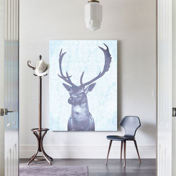Stag Blue, Canvas Art, 2 of 3