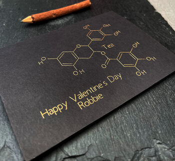 Personalised Tea Molecule Chemistry Card, 9 of 12