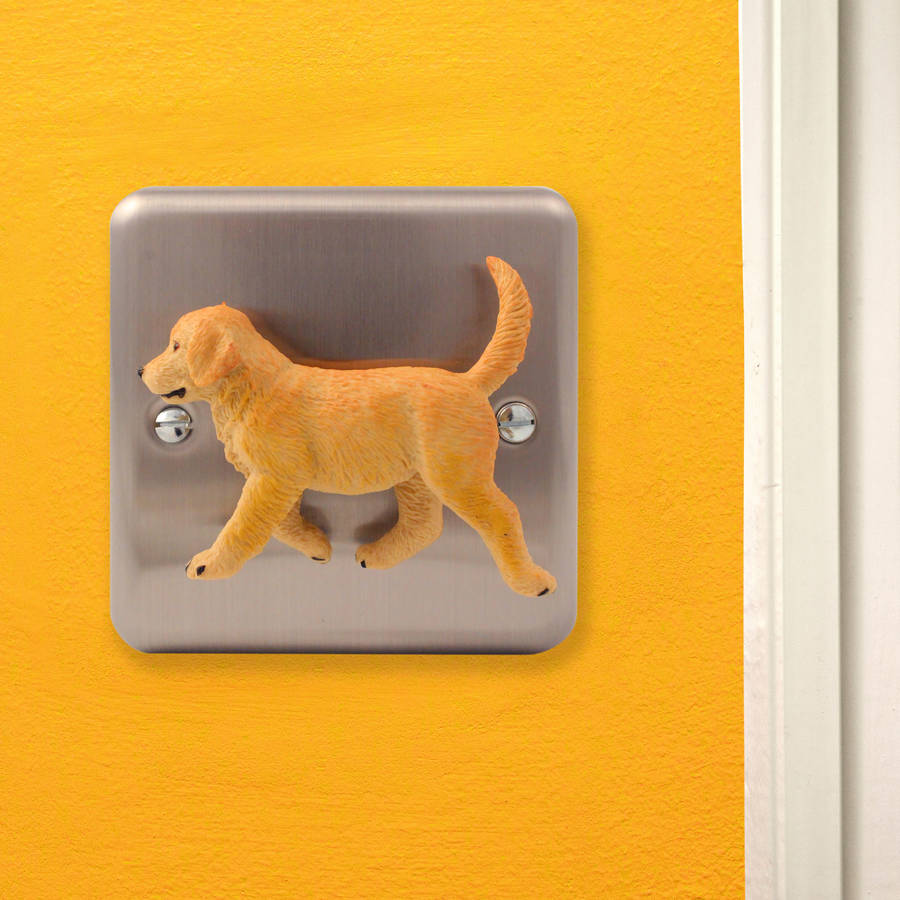 Brushed Chrome Animal Light Switches By Candy Queen Designs
