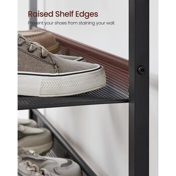 Five Layer Shoe Rack High Shoe Storage Shelves Unit, 8 of 9