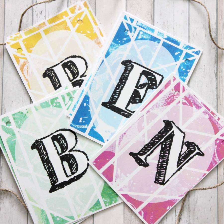Personalised Party Bunting, Event Styling Decorations, 1 of 6