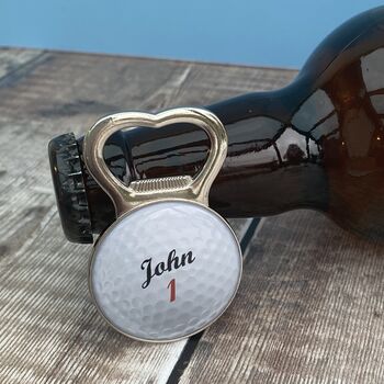 Personalised Golf Ball Bottle Opener, 3 of 3