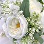 The Georgina White Rose And Peony Bridal Bouquet, thumbnail 2 of 12