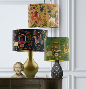 Procession On Gold Lampshade, 8 of 8