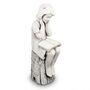 Julie Reading Girl 86cm White Stone Effect, thumbnail 3 of 5