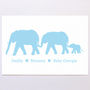 Personalised Elephant Family Print, thumbnail 6 of 9