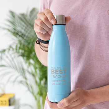 Personalised Engraved Bottle Thank You Gift For Teacher, 10 of 11