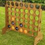 Four In A Row Wooden Large Wooden Garden Game, thumbnail 1 of 6