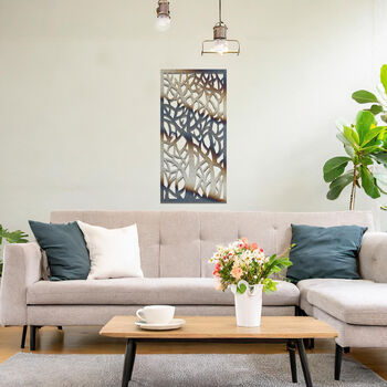 Contemporary Metal Forest Design Wall Sculpture For Indoor Or Outdoor Walls, 8 of 11