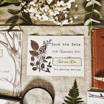 Woodland Wedding Stationery Recycled, 2 of 8