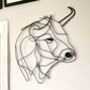 Taurus Bull Wire Wall Art, thumbnail 4 of 5