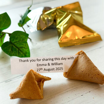 Personalised Wedding Favours: Wedding Fortune Cookies, 2 of 5