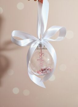 Personalised Papercut Christmas Bauble, 7 of 7