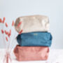 Personalised Velvet Makeup Bag, thumbnail 1 of 11