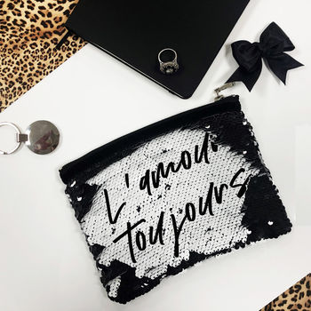 Sequin Clutch Or Make Up Bag With Secret Reveal, 4 of 5