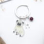 Pug Personalised Keyring Dog Owner Gift, thumbnail 3 of 11