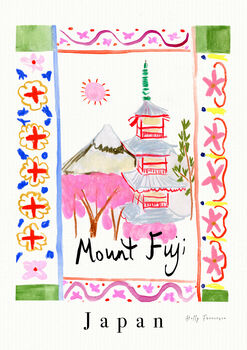 Mount Fuji, Japan Asia Japanese Travel Print, 2 of 3