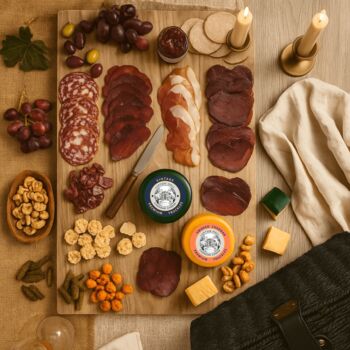 Charcuterie Hamper Meat And Cheese Gift For Foodies, 2 of 5