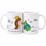 Fairytale Couple Personalised Kiss A Frog Engagement Gift Mug, thumbnail 11 of 11