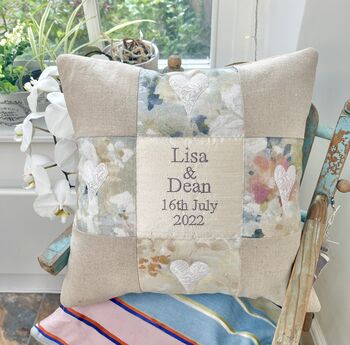Natural Linen Commemorative Cushion, 2 of 12