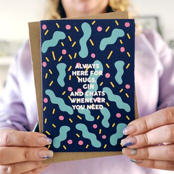 Miss You Card 'Always Here For Hugs, Gin', 7 of 7