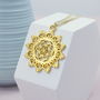 Gold Plated Seed Of Life Talisman Necklace, thumbnail 5 of 8