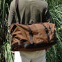 Waxed Canvas Leather Classic Holdall Bag, thumbnail 1 of 12