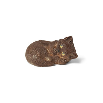 Solid Chocolate Curled Cat, 4 of 5