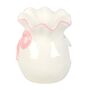 White And Pink Bow Wax Melt And Oil Burner, thumbnail 2 of 5