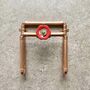 Industrial Copper Wall Mounted Magazine Rack Small, thumbnail 4 of 4