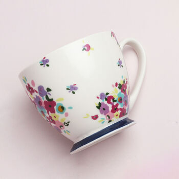 G Decor Gloria Floral Pastel Ceramic Tea Coffee Xl Cup, 4 of 6