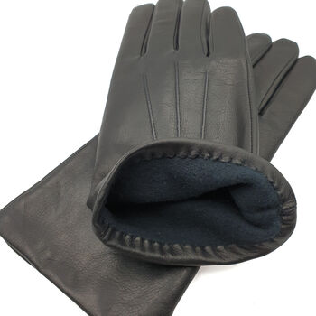 Zoe. Womens Warm Lined Leather Gloves, 8 of 9