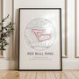 Red Bull Ring F1 Print, Austria Formula One Track Circuit Poster, thumbnail 1 of 3