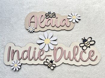 Large Wooden Name Sign For Kids Bedroom Personalised, 12 of 12