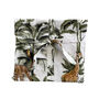 Giraffe And Leopard Print 100% Cotton Ladies Pyjama Short Set In White, thumbnail 4 of 5