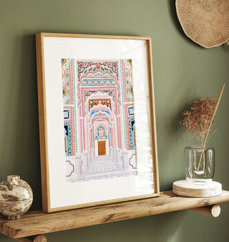 Patrika Gate, Jaipur India Travel Art Print, 5 of 7