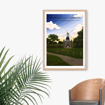 Wimbledon Common Travel Poster Art Print, 4 of 8
