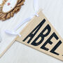 Personalised Wooden Name Pennant Flag, thumbnail 3 of 5