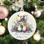 Personalised Poodle In Christmas Lights, thumbnail 10 of 10
