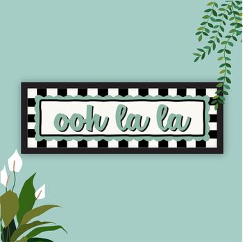 Neon Framed Ooh La La Print, 4 of 6