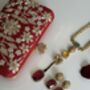 Lana Palm Motif Jewelry Set, thumbnail 7 of 8