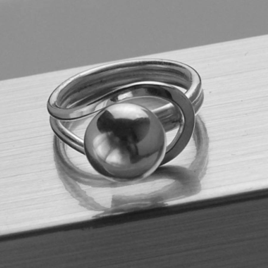 sterling silver ball ring by charlie boots
