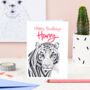 Personalised Tiger Birthday Card, thumbnail 1 of 8