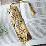 Great Gatsby Gold Bookmark 'I Was Within And Without', thumbnail 1 of 2
