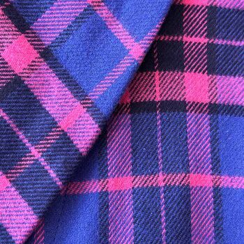 Women's 'Lomond' Tartan Brushed Cotton Robe, 4 of 5