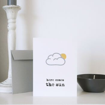 'Here Comes The Sun' Petite Card, 3 of 3